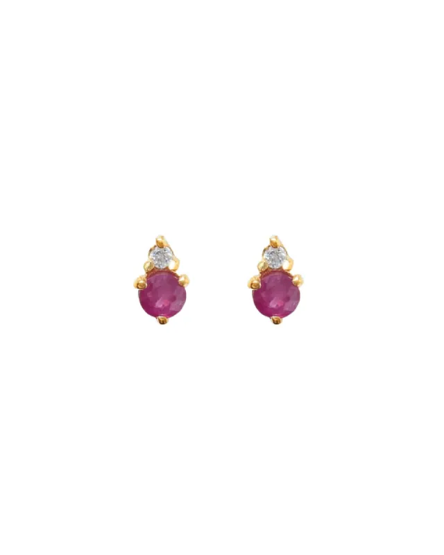 Birthstone Studs | July sold by Blue Ruby