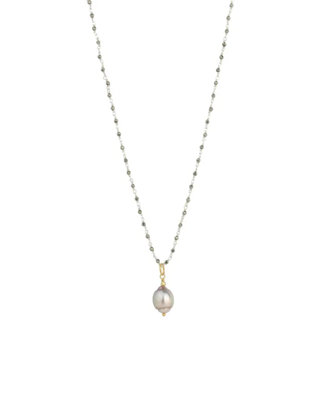 Tahitian Pearl Beaded Chain Necklace sold by Blue Ruby