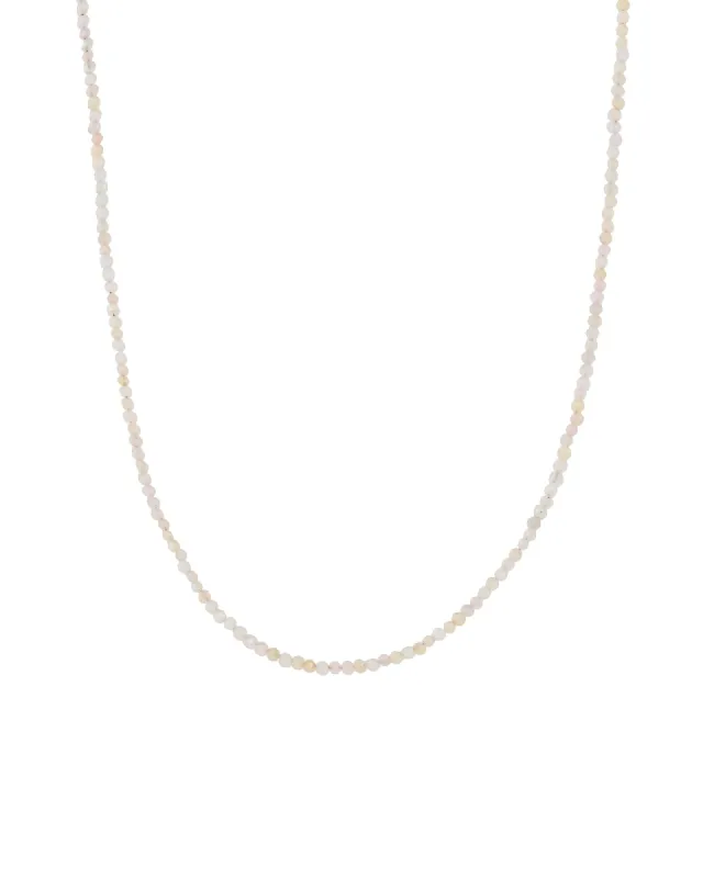 Pink Opal Stone Necklace | 2mm sold by Blue Ruby