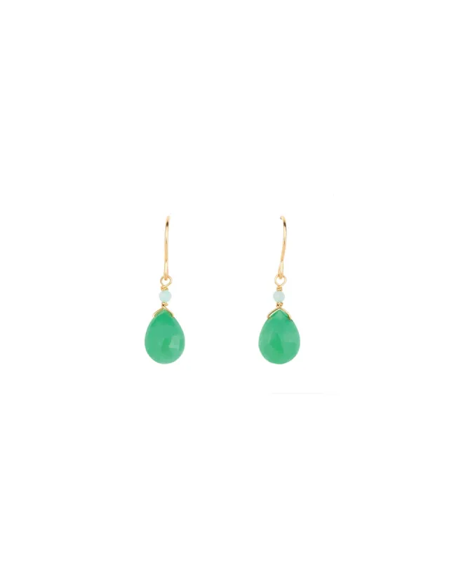 Teardrop Two Stone Drop Hooks sold by Blue Ruby