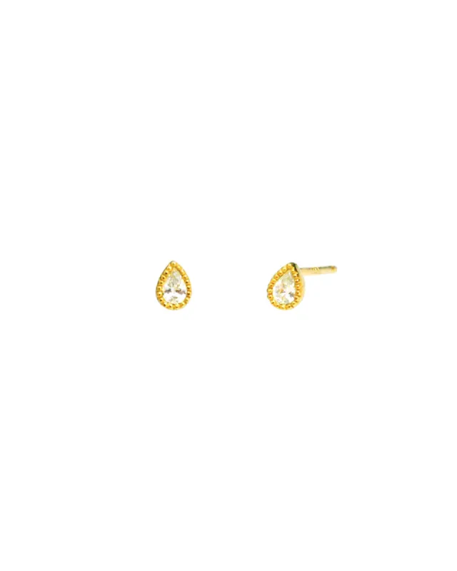 Small Teardrop Studs sold by Blue Ruby