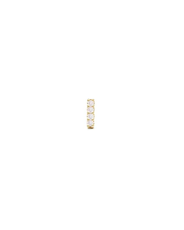 CZ Bar Stud | 6mm sold by Blue Ruby