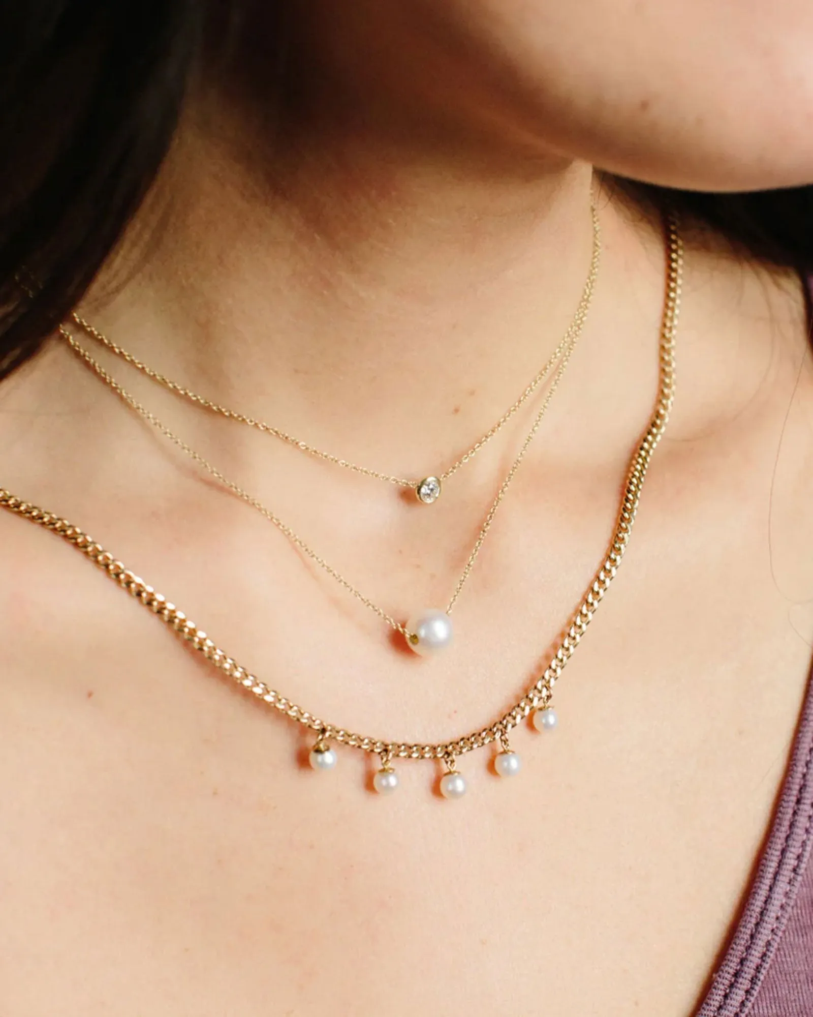 Medium Pearl Long Pendant Necklace sold by Blue Ruby product image thumbnail 2