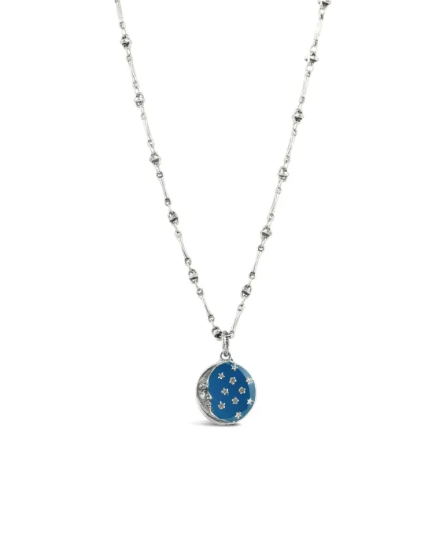 Enamel Moon Necklace sold by Blue Ruby