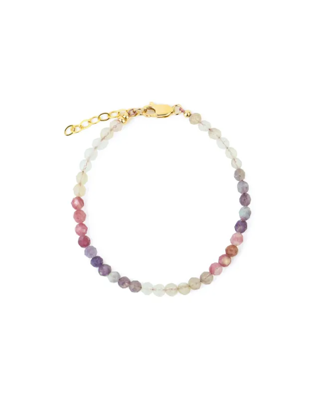 Pink Mix Stone Bracelet | 4mm sold by Blue Ruby