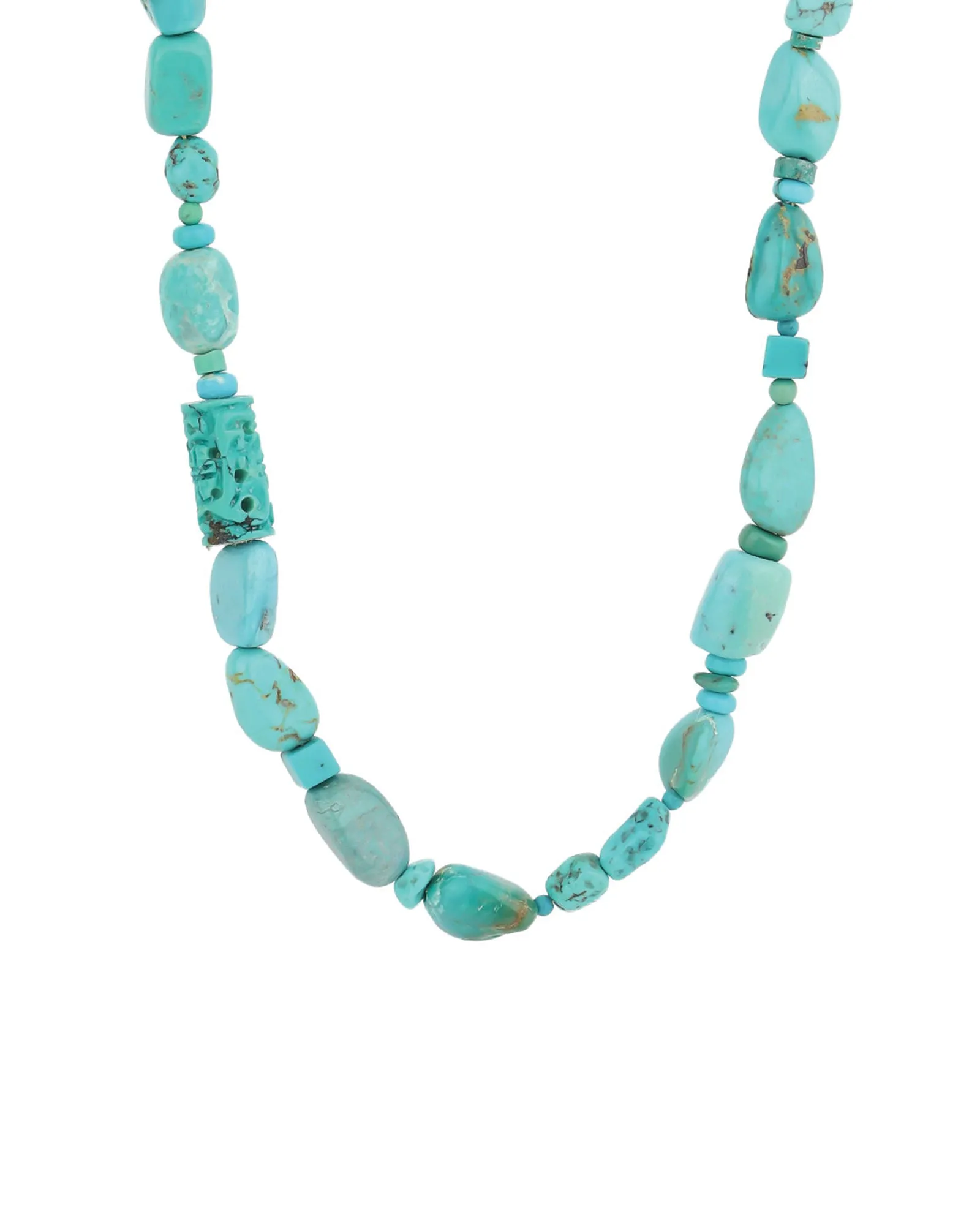 Mixed Shape Turquoise Necklace sold by Blue Ruby