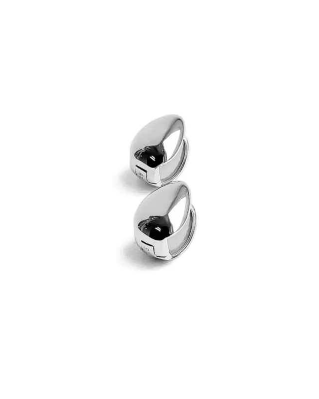 Almond Huggie Hoops sold by Blue Ruby