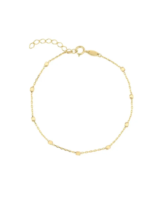 Diamond Cut Nugget Bracelet sold by Blue Ruby