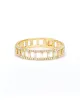 Wide Open Crystal & CZ Baguette Cuff sold by Blue Ruby