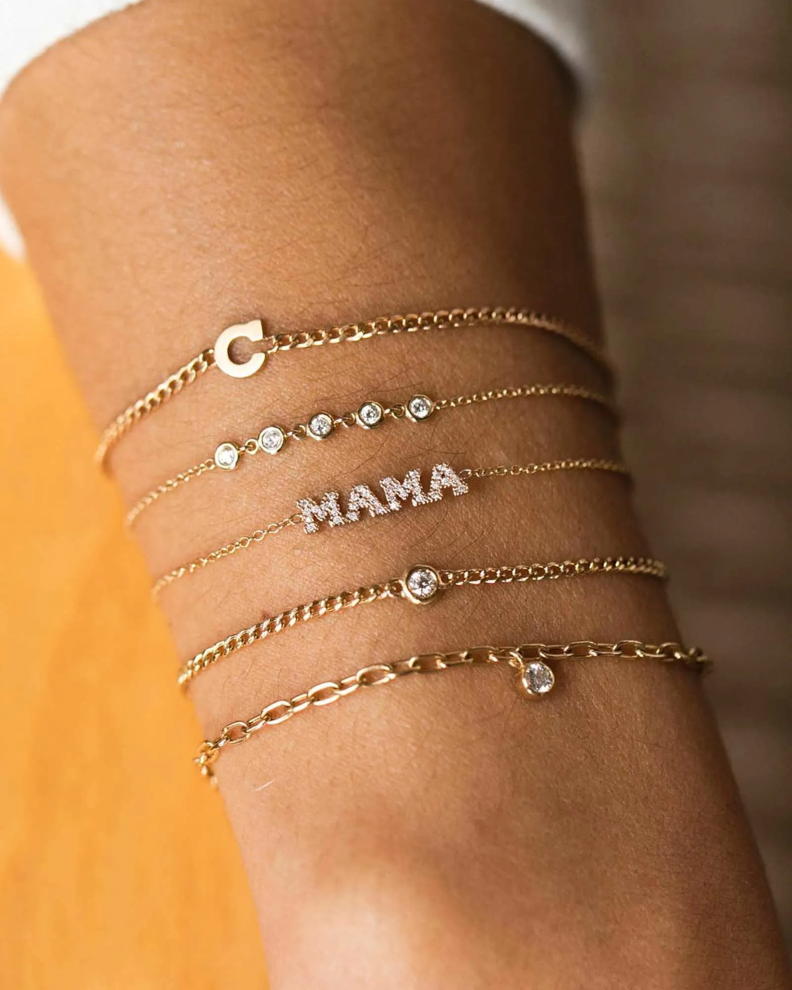 Linked Floating Diamond Bracelet sold by Blue Ruby product image thumbnail 2