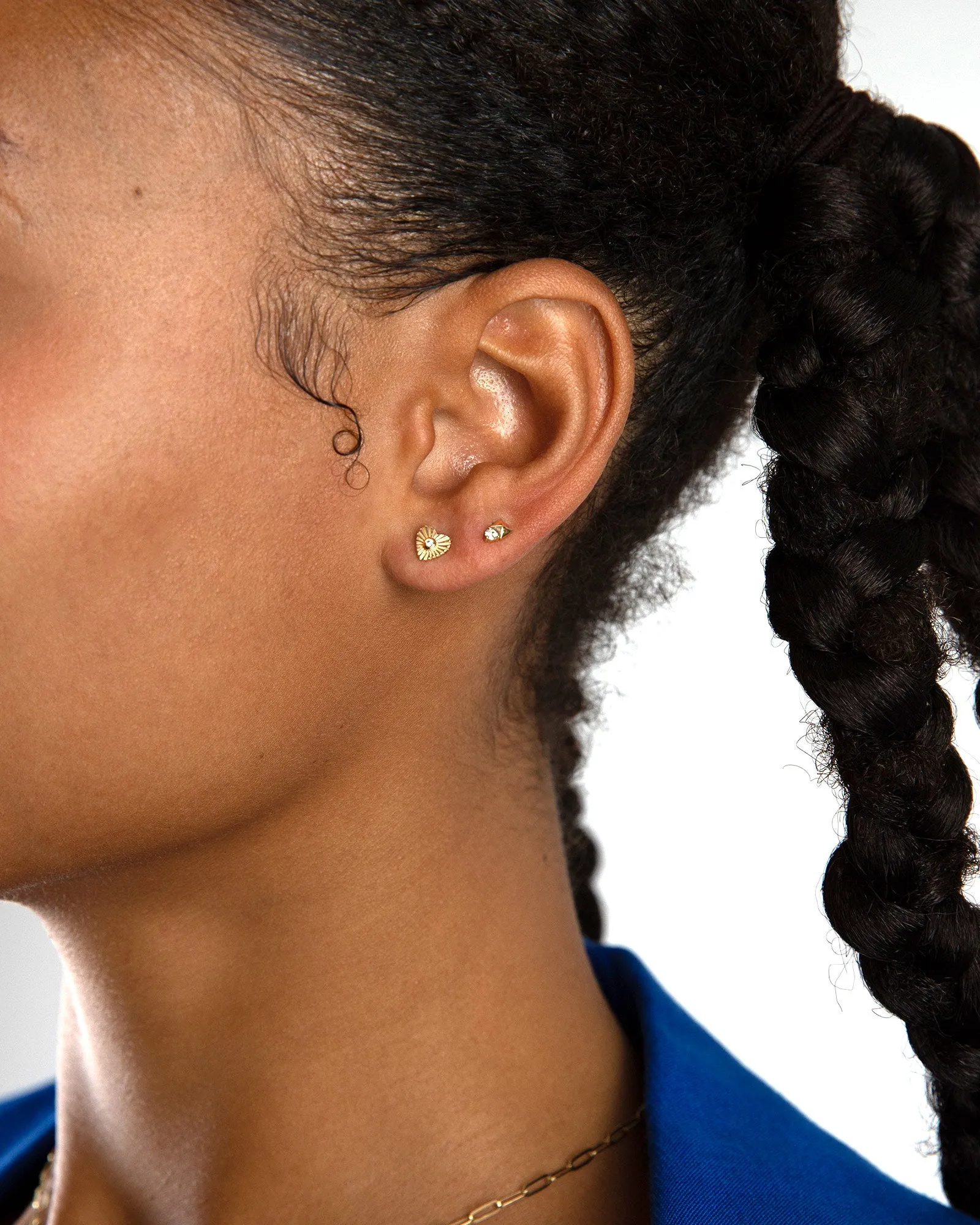 Heart Starburst Diamond Studs sold by Blue Ruby product image thumbnail 2