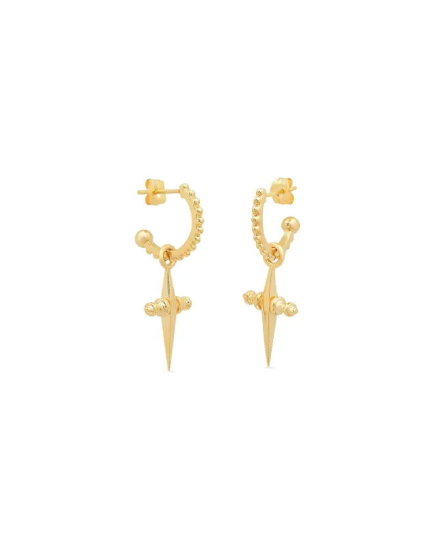 Mini Cross Hoops sold by Blue Ruby