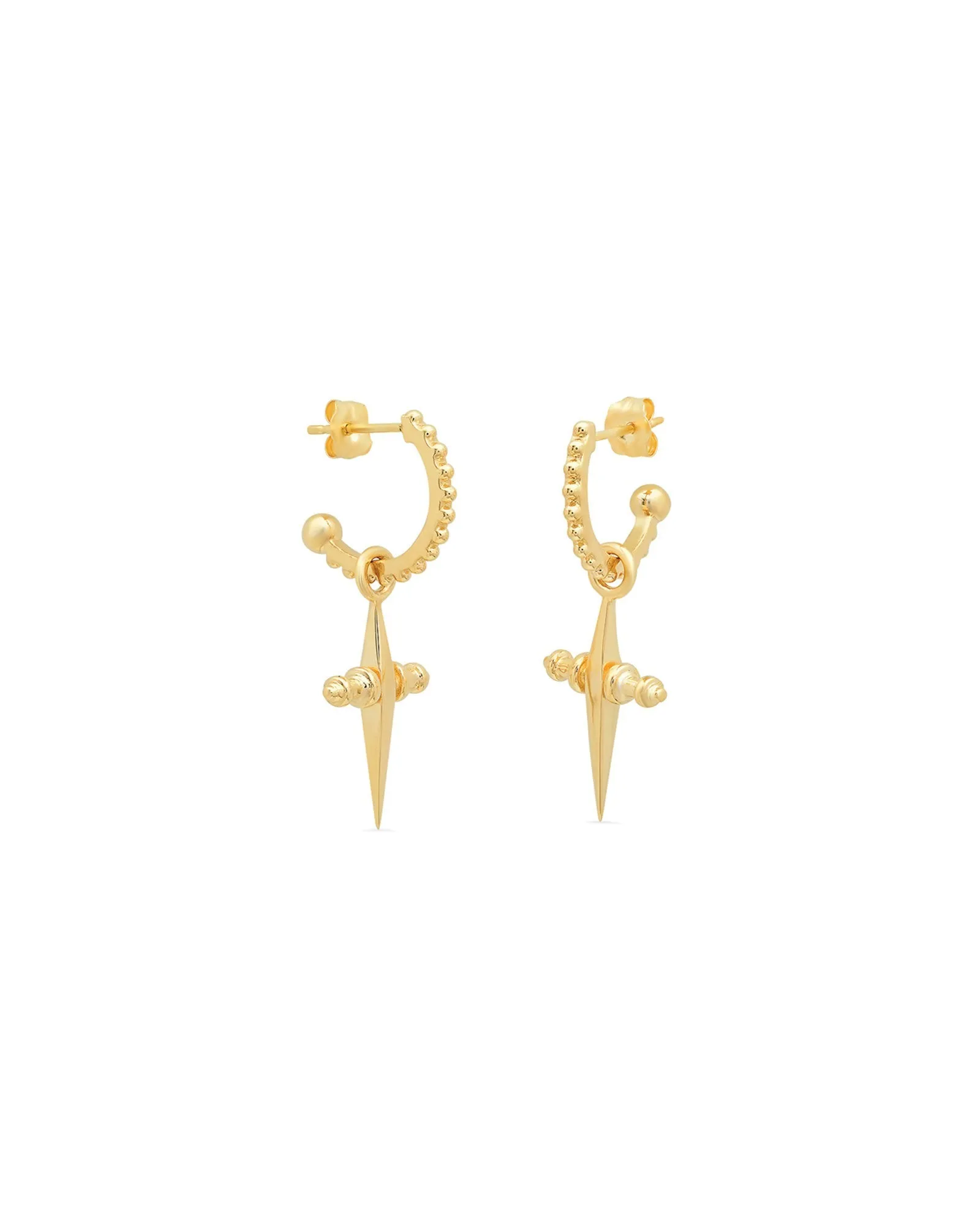 Mini Cross Hoops sold by Blue Ruby