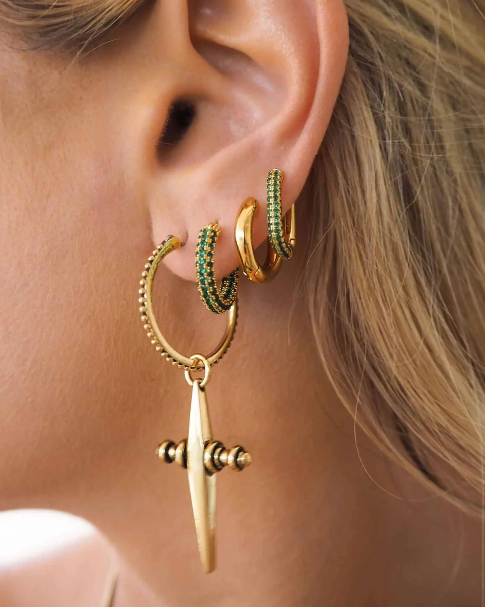 Mini Cross Hoops sold by Blue Ruby product image thumbnail 3