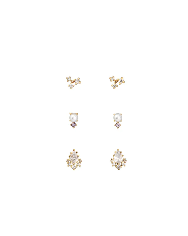 Violette Petite Stud Set sold by Blue Ruby