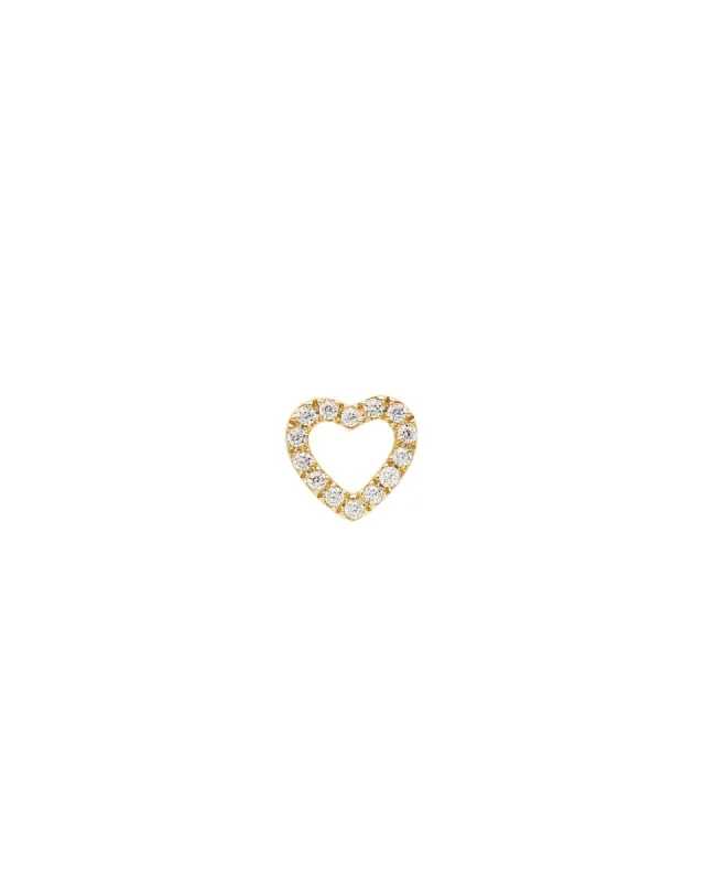 Open Heart CZ Stud sold by Blue Ruby