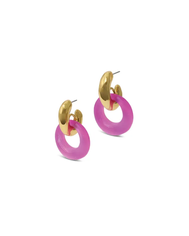 Liquid Lucite Door Knocker Earrings sold by Blue Ruby