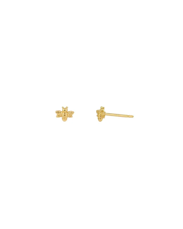 Tiny Bee Studs sold by Blue Ruby