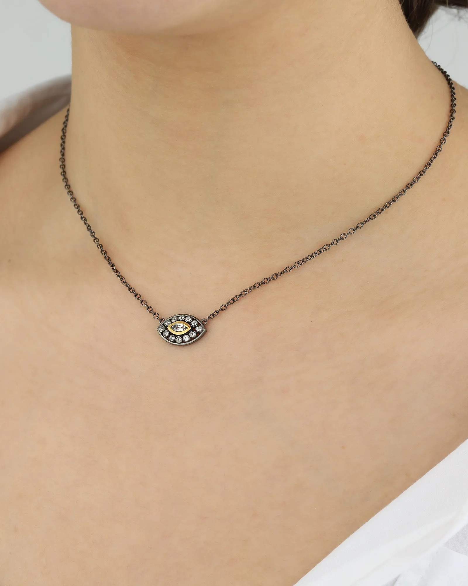 Evil Eye Stone Necklace sold by Blue Ruby product image thumbnail 2