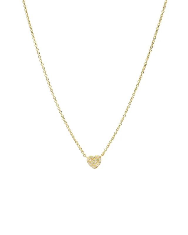 Pavé Heart Necklace sold by Blue Ruby