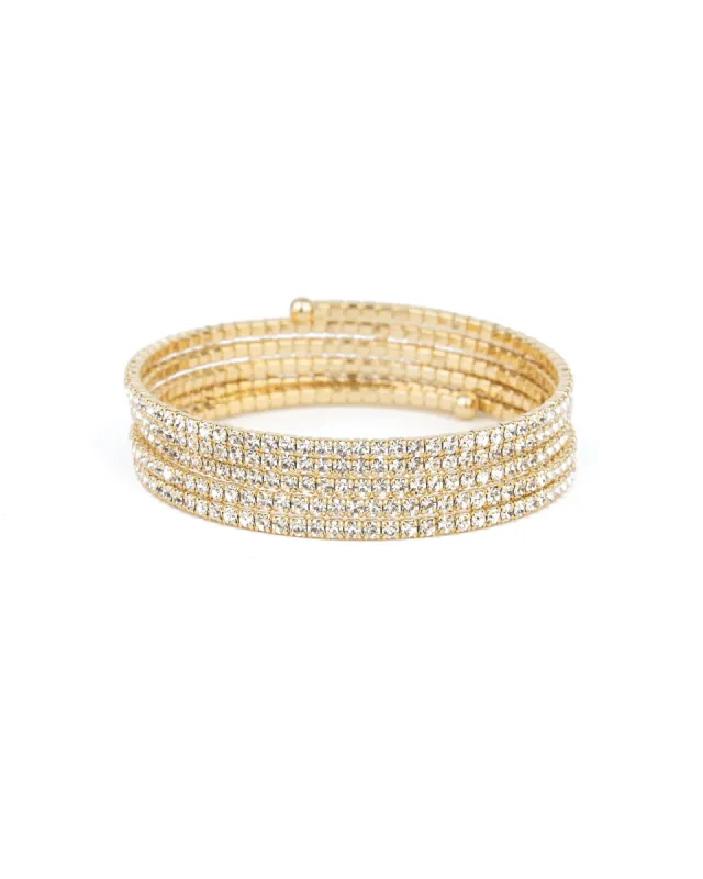 5 Row Crystal  Wrap Cuff sold by Blue Ruby
