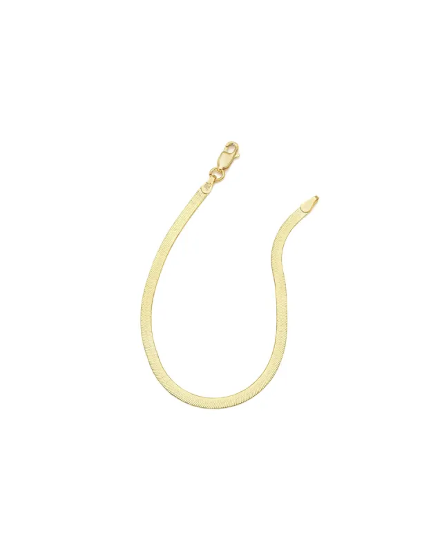 Herringbone Bracelet I 3mm sold by Blue Ruby