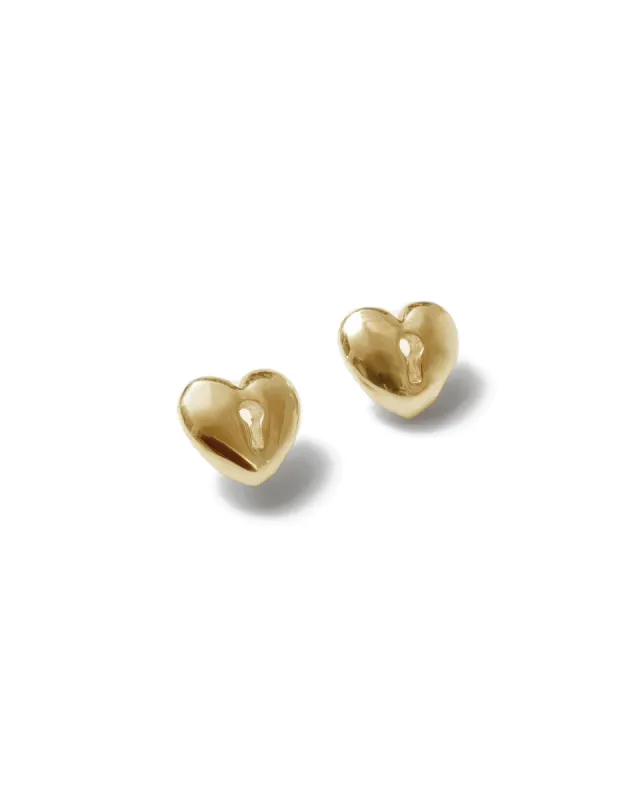 Heartlock Studs sold by Blue Ruby