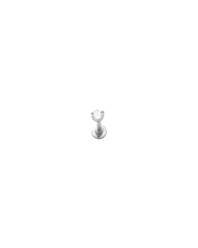 CZ 3 Prong Cartilage Stud | 3mm sold by Blue Ruby