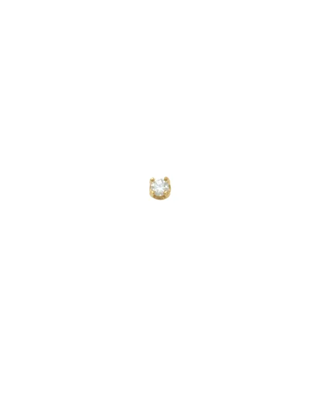 CZ 4 Prong Stud | 2mm sold by Blue Ruby