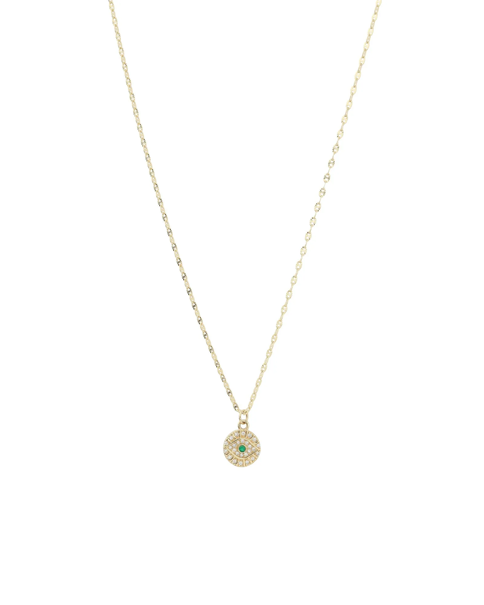 Tiny Evil Eye Stardust Chain Necklace sold by Blue Ruby