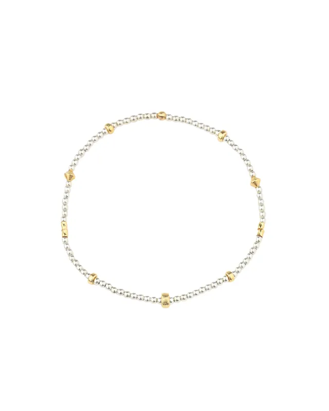 Two Tone Mix Beaded Bracelet | 2mm sold by Blue Ruby