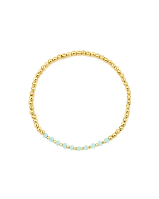 Alternating Beaded Crystal Bracelet | 3mm sold by Blue Ruby