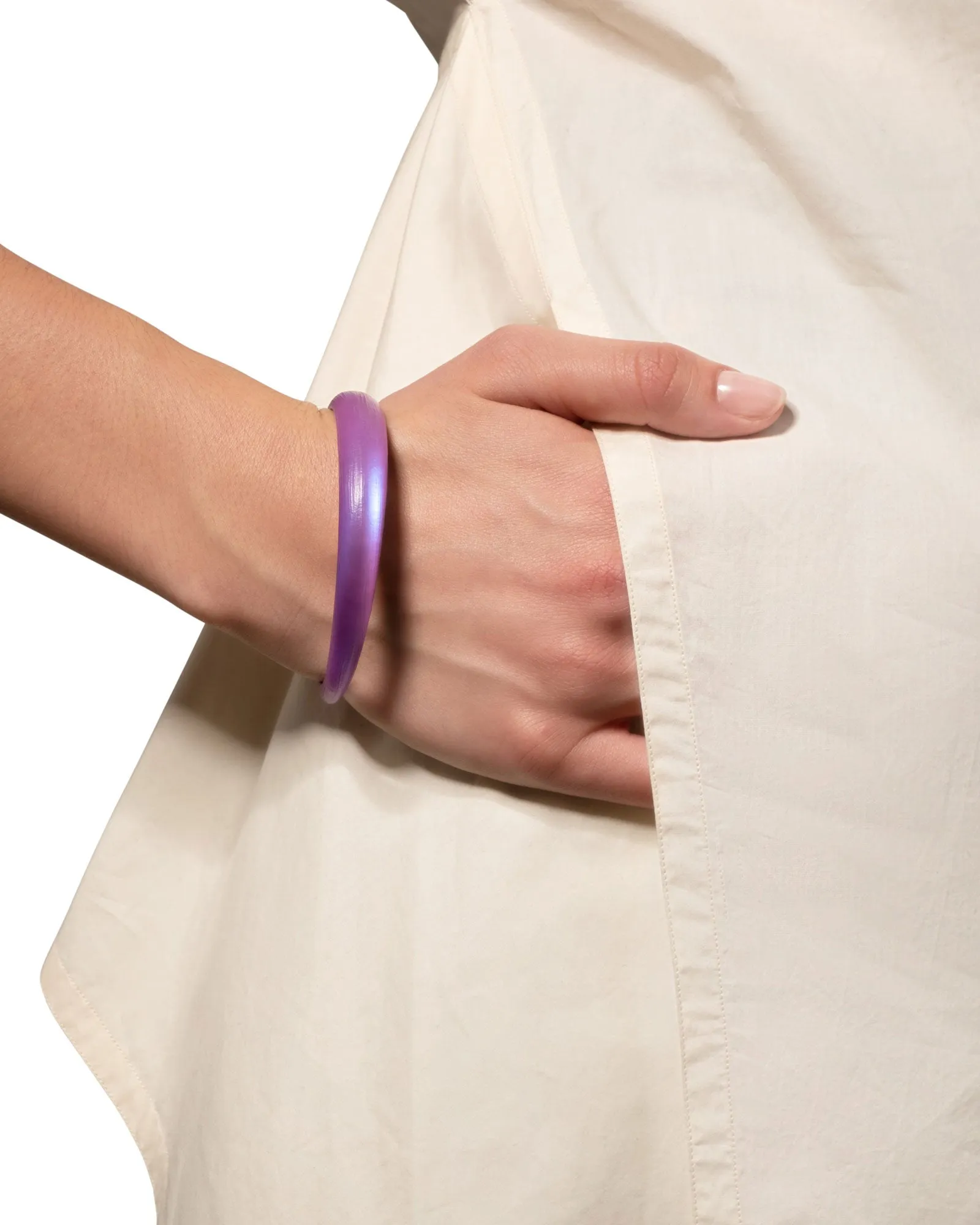 Skinny Tapered Lucite Bangle Bracelet sold by Blue Ruby product image thumbnail 2