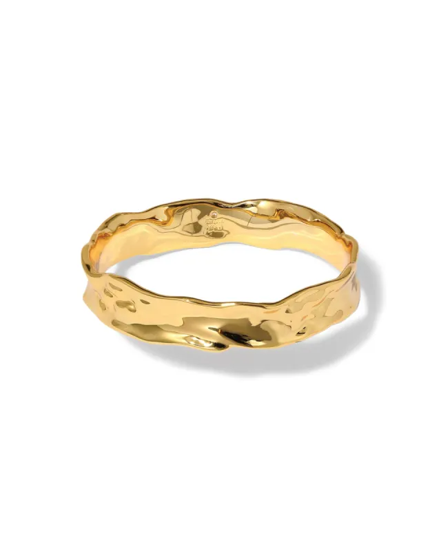 Brut Gold Strap Bangle sold by Blue Ruby