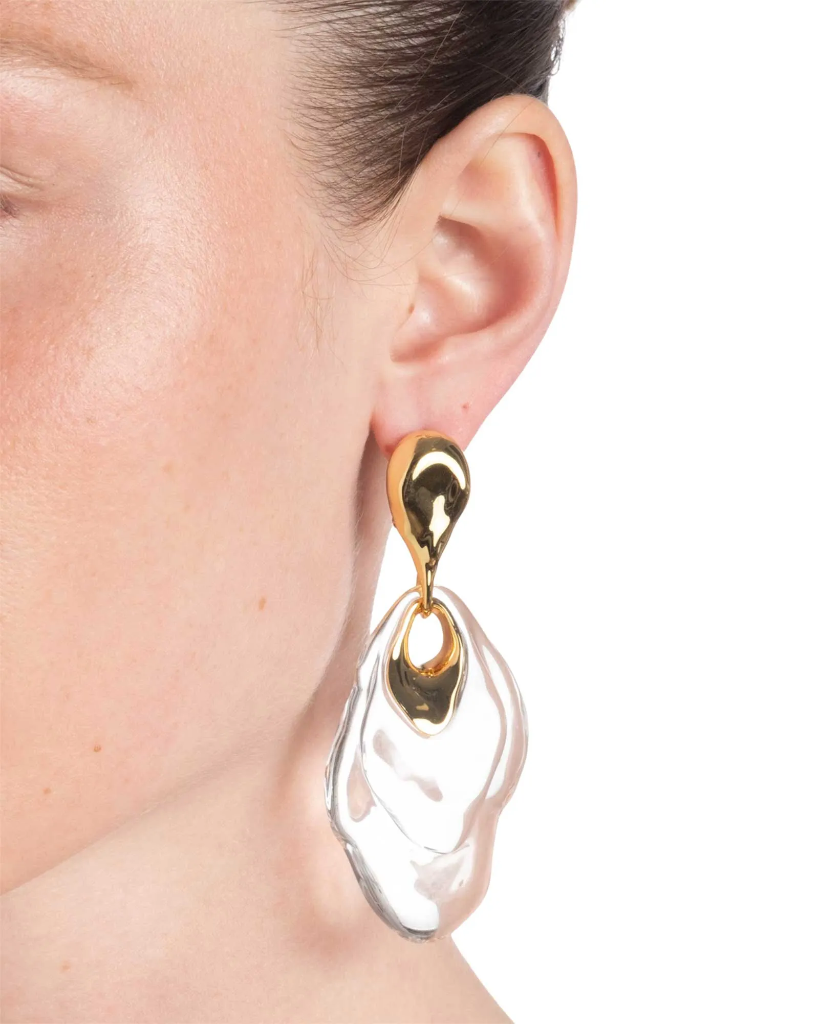 Liquid Lucite Ripple Drop Earrings sold by Blue Ruby product image thumbnail 2