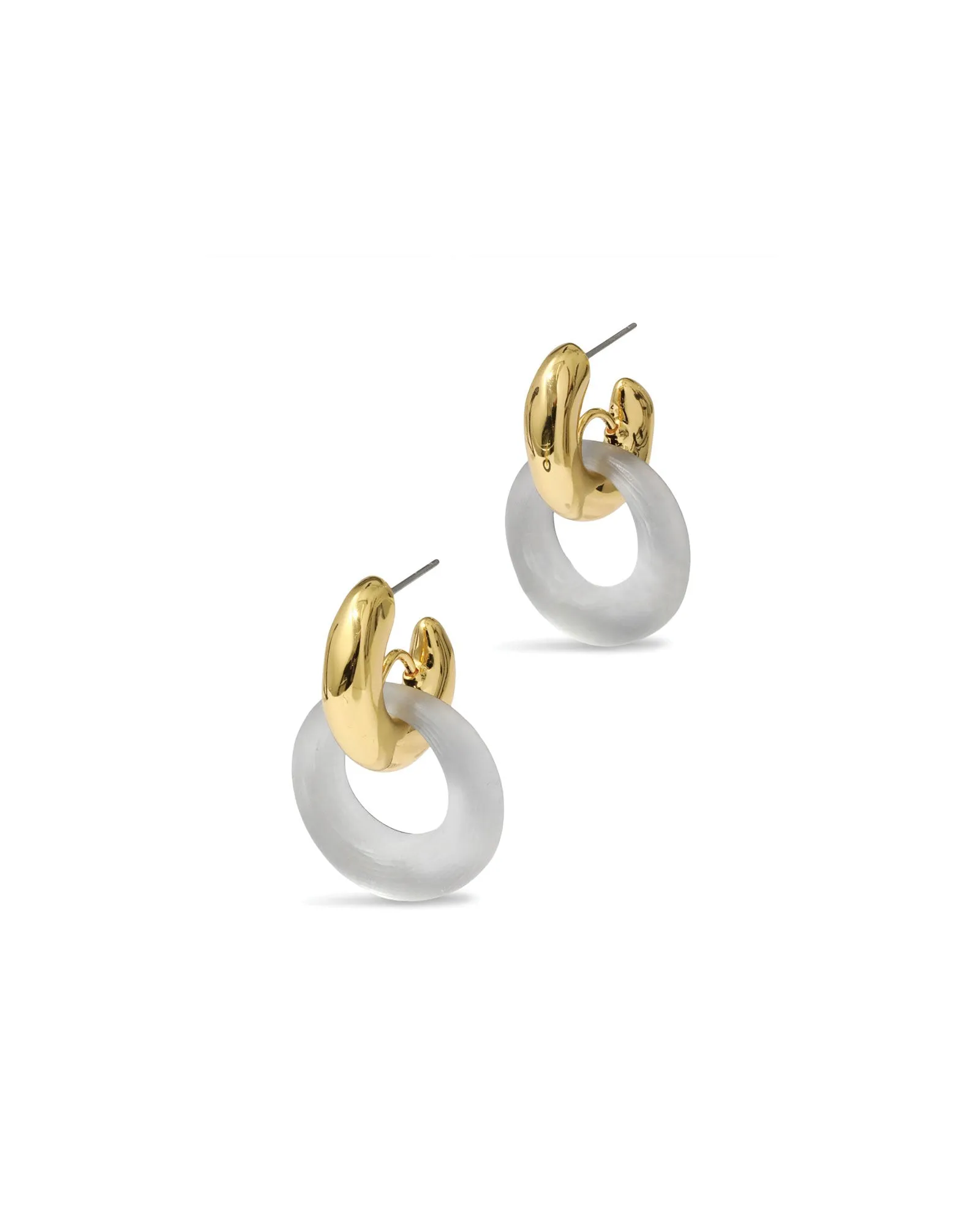 Luminous Lucite Door Knocker Earrings sold by Blue Ruby