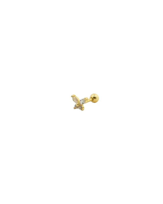 Butterfly CZ Cartilage Stud sold by Blue Ruby