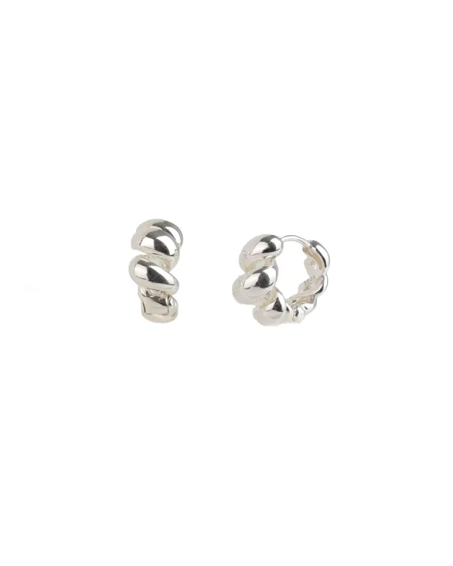 Oval Twist Huggies | 18mm sold by Blue Ruby