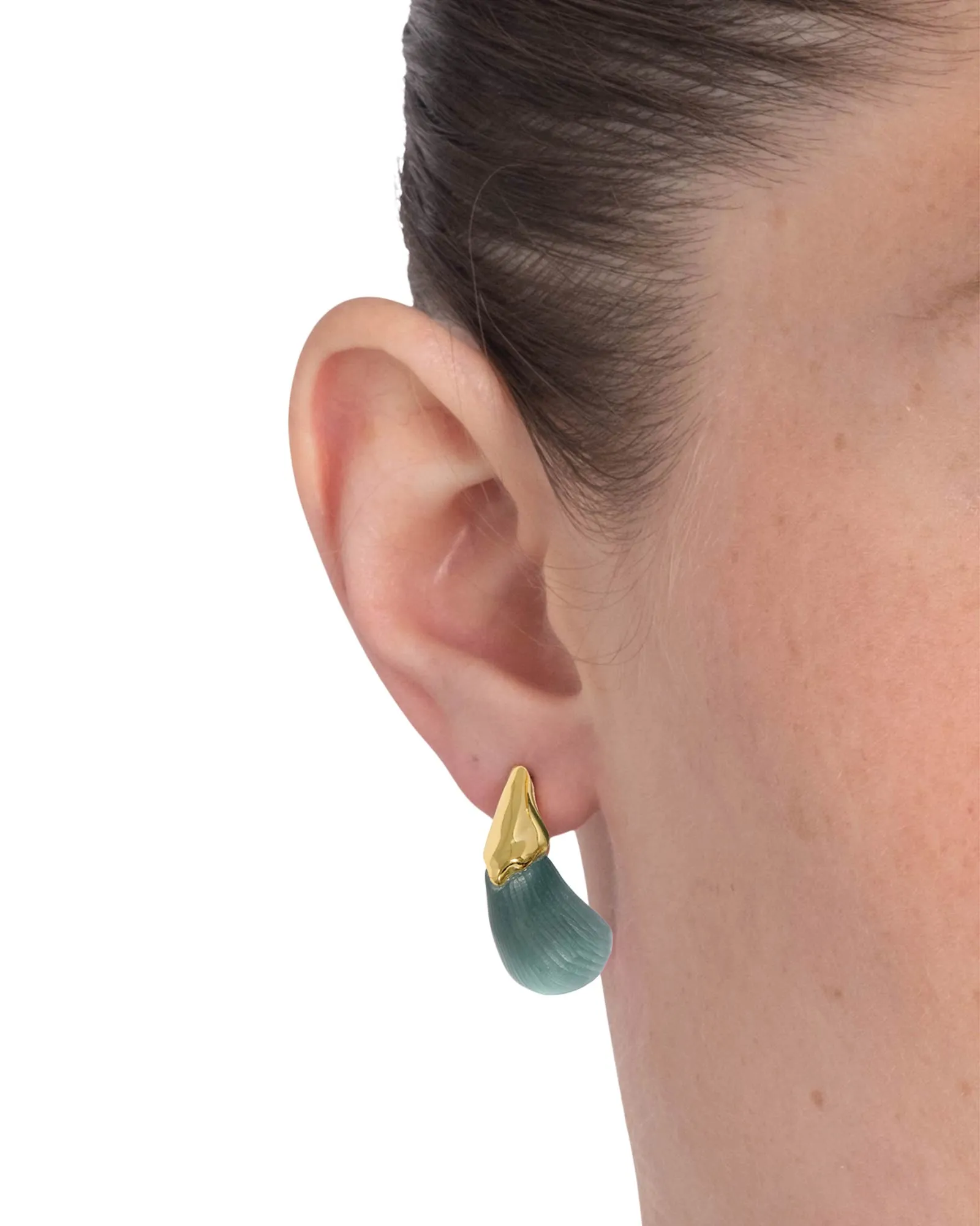 Luminous Lucite Arched Small Post Earrings sold by Blue Ruby product image thumbnail 2