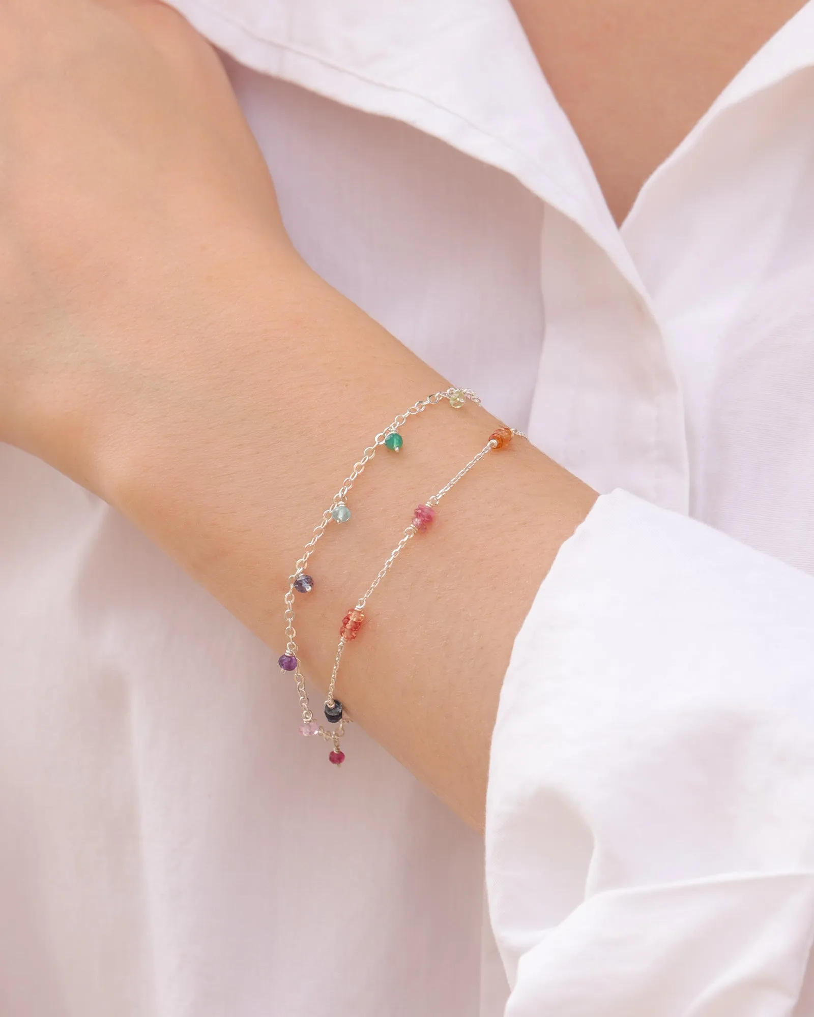 Trio Station Stone Bracelet sold by Blue Ruby product image thumbnail 2