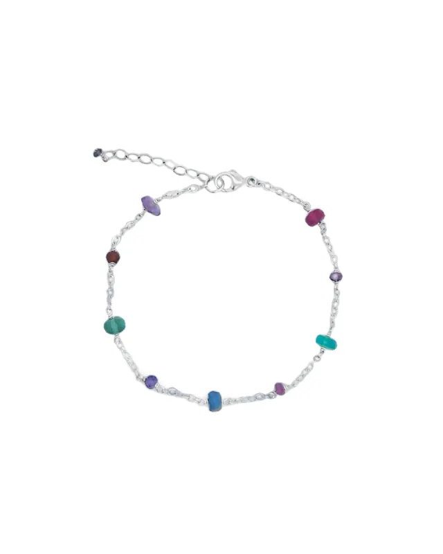 Mixed Stone Station Bracelet sold by Blue Ruby
