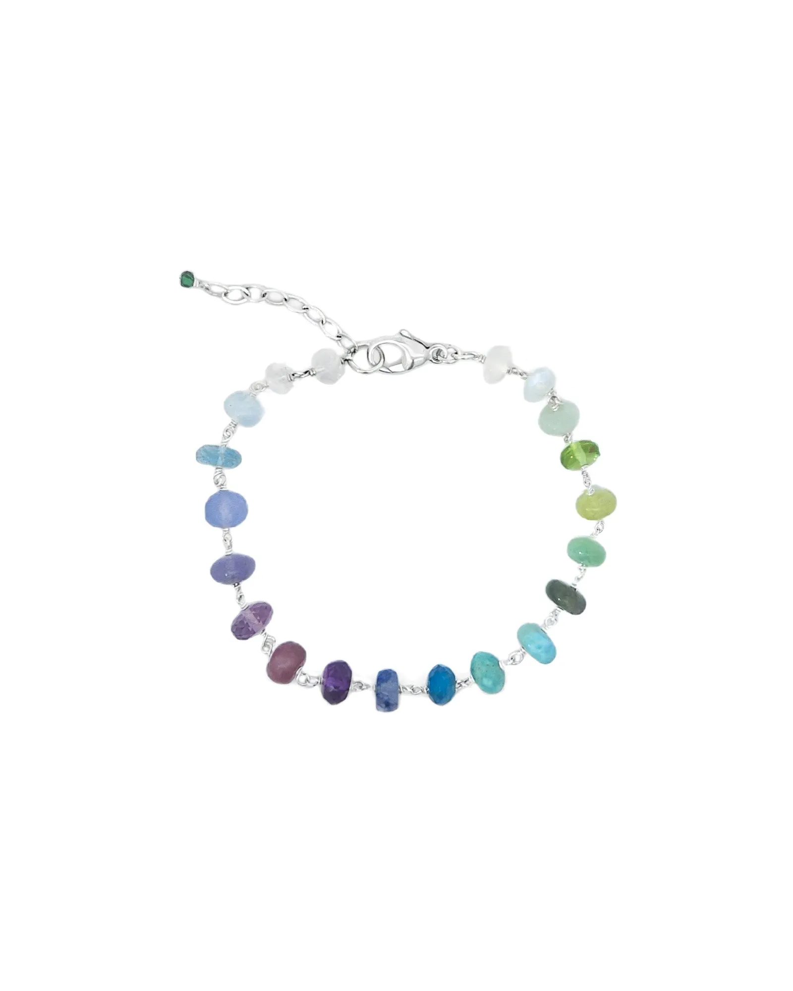 Mixed Stone Chain Bracelet sold by Blue Ruby