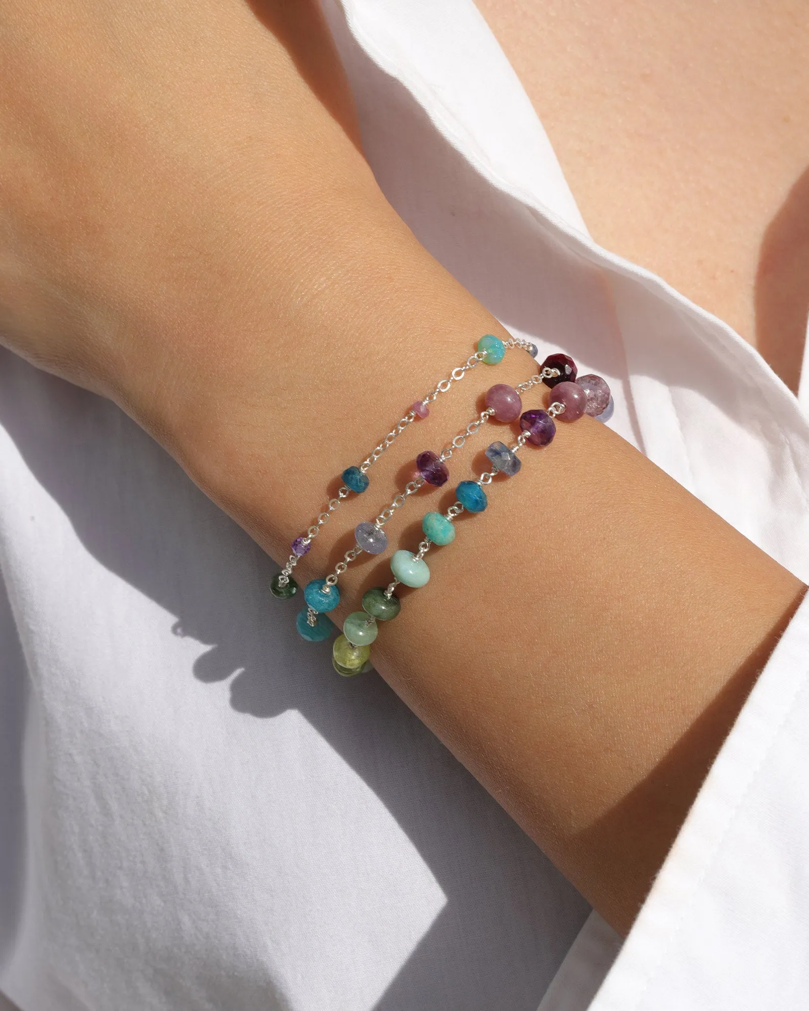 Large Stone Station Bracelet sold by Blue Ruby product image thumbnail 2