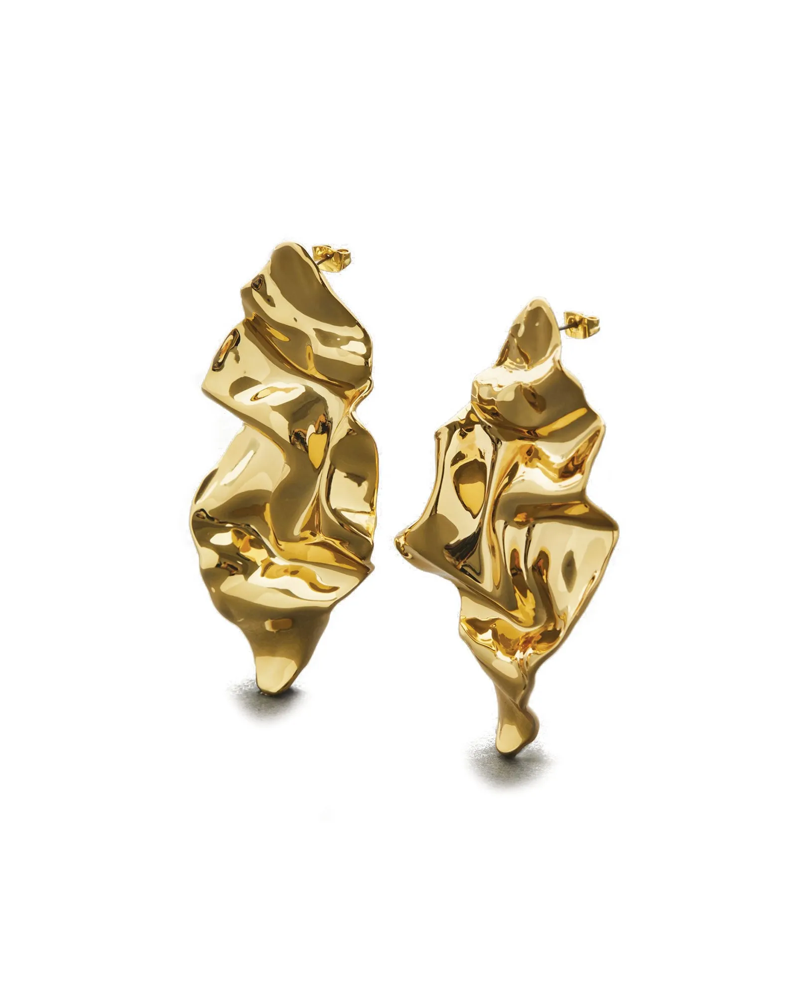 Crumpled Large Post Earrings sold by Blue Ruby