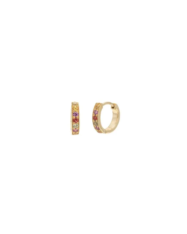 Pavé Huggies | 10mm sold by Blue Ruby