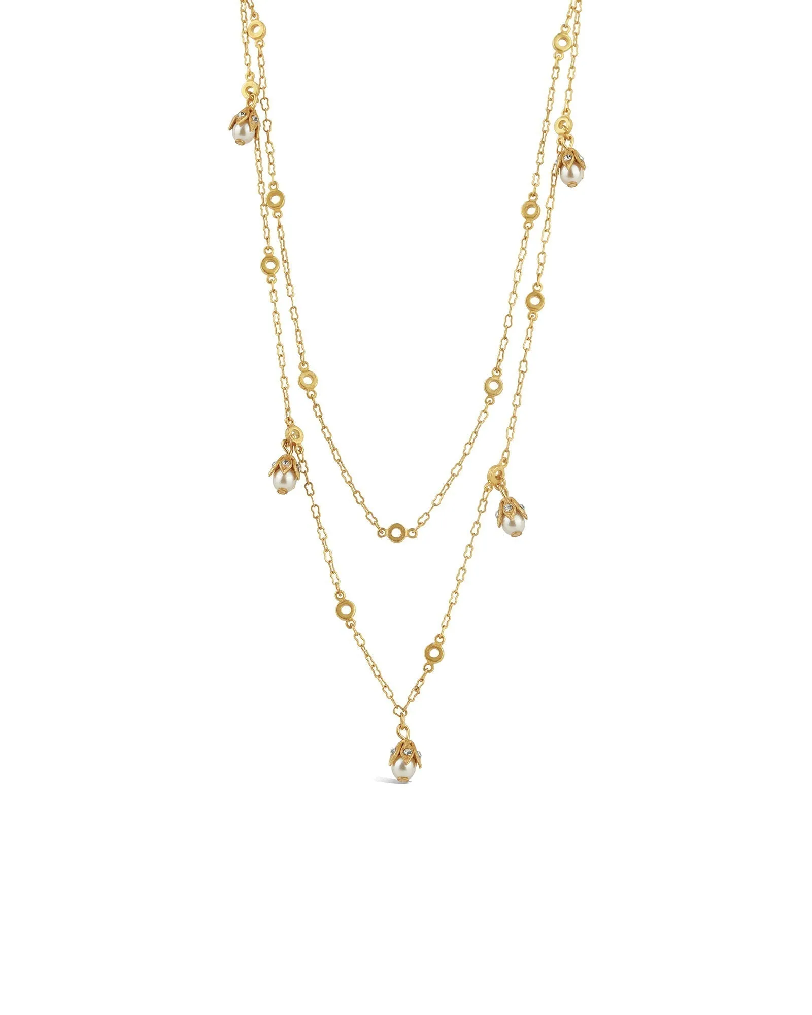 Two Row Cap Pearl Necklace sold by Blue Ruby