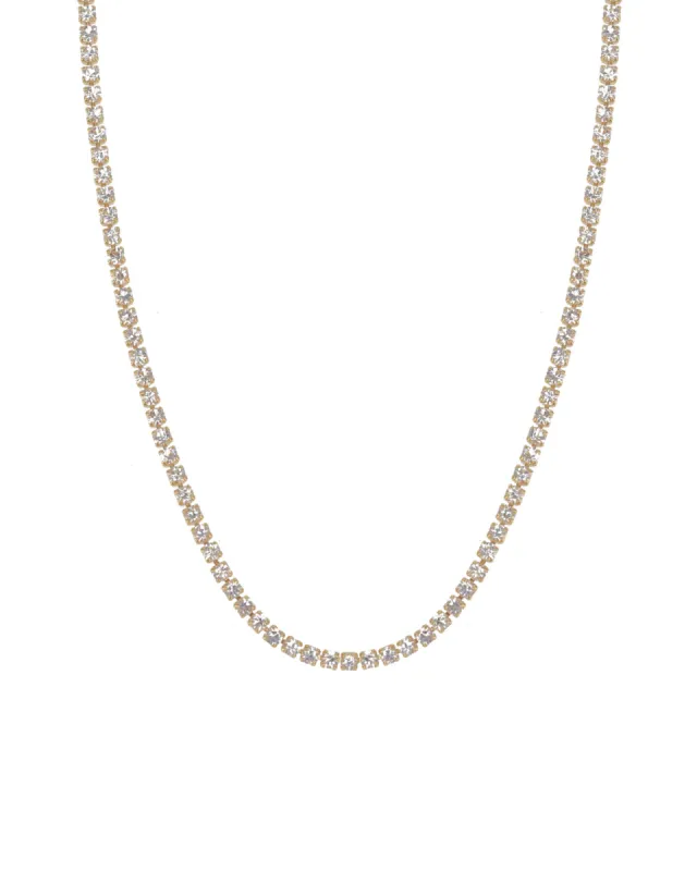 Tennis CZ Necklace | 2mm sold by Blue Ruby