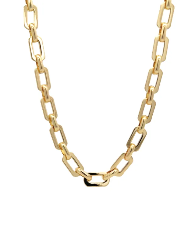 Oval Square Link Necklace sold by Blue Ruby