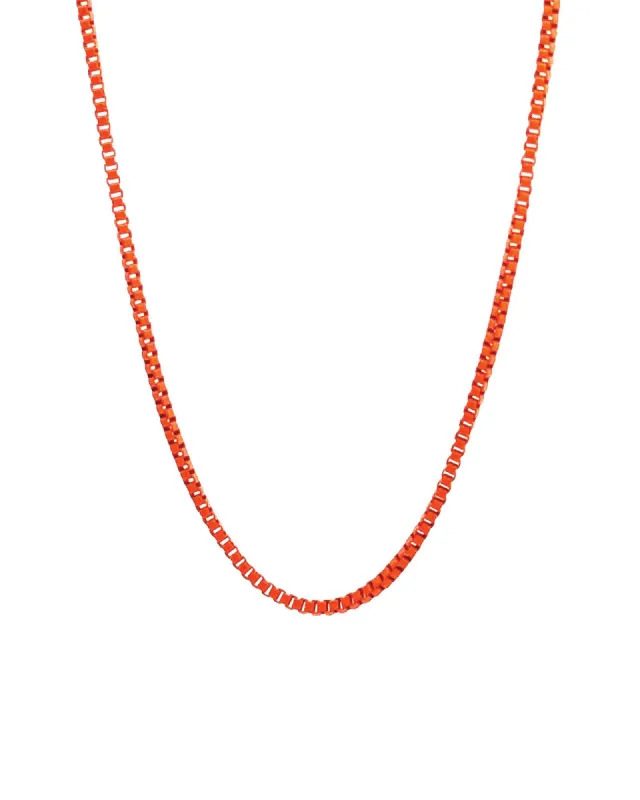 Box Enamel Necklace sold by Blue Ruby