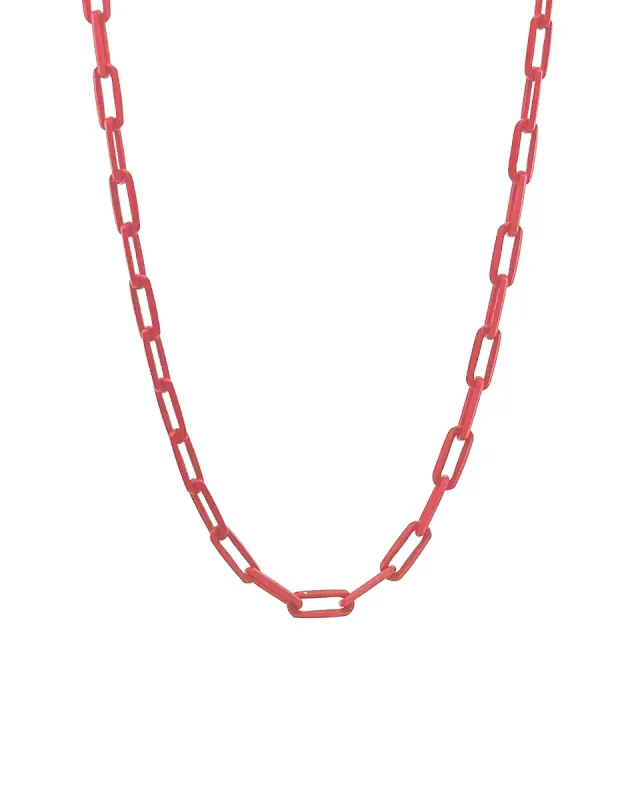 Paperclip Enamel Necklace sold by Blue Ruby